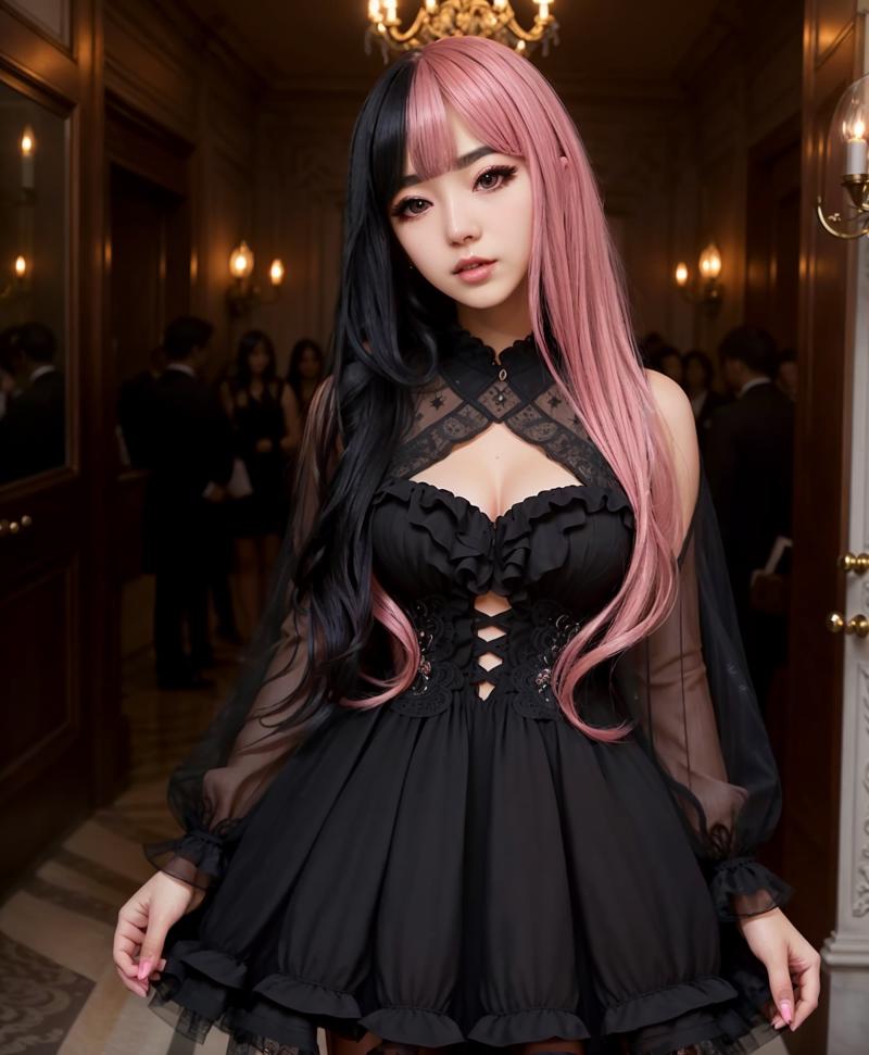 26450-1873262773-an award winning full body photograph of a seductive (hlfcol haired girl with pink and black hair), Paneled dress dress, hyper r.png